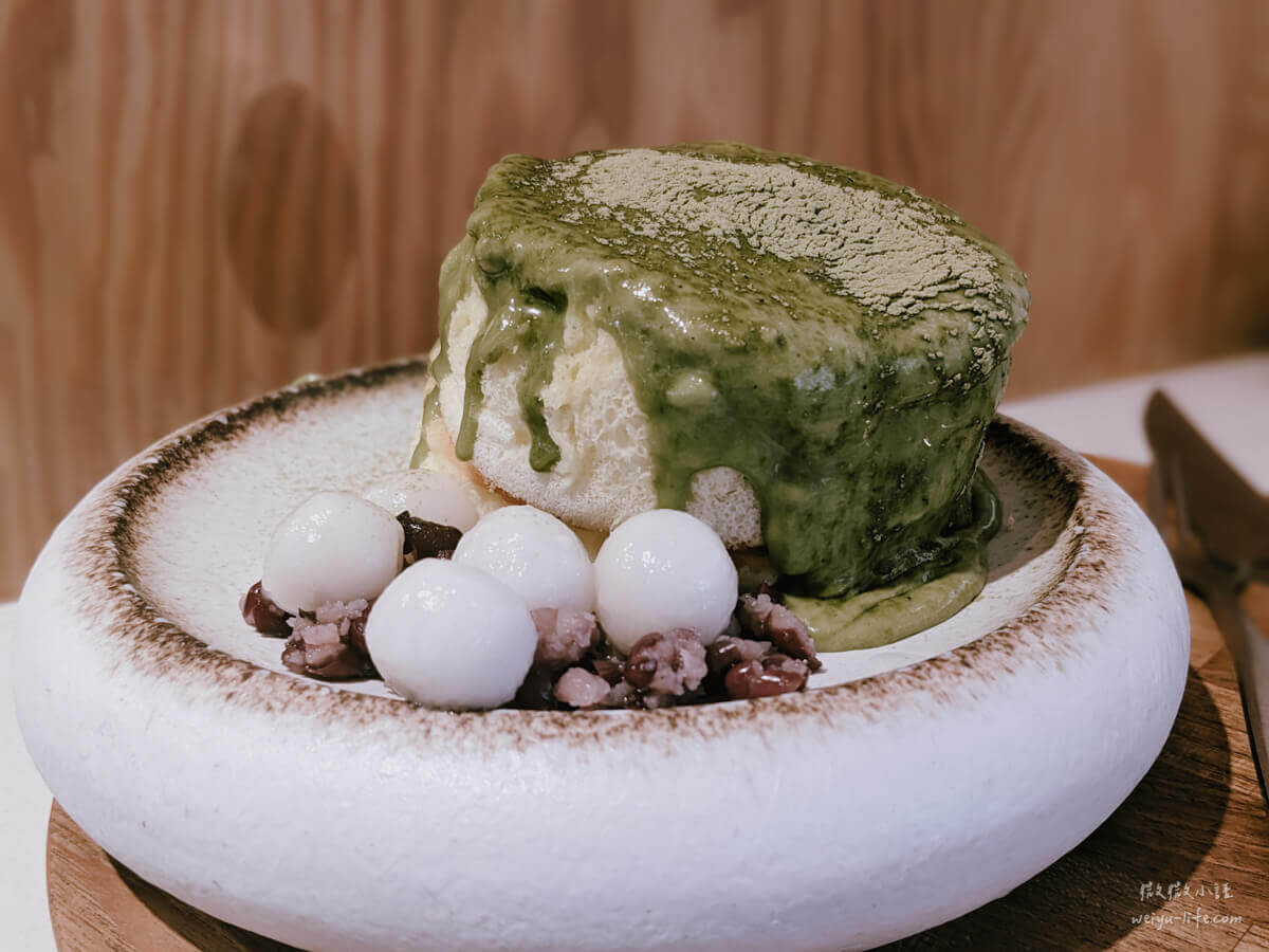 成真咖啡環球板車店-日式京都抹茶舒芙蕾厚鬆餅