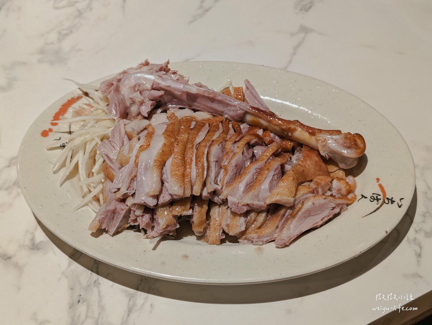 台北中山美食|阿城鵝肉 吉林店。連 5 年米其林必比登推薦!平價又好吃的台北鵝肉名店 - 第22張圖 阿城鵝肉 後半段(較嫩) $320