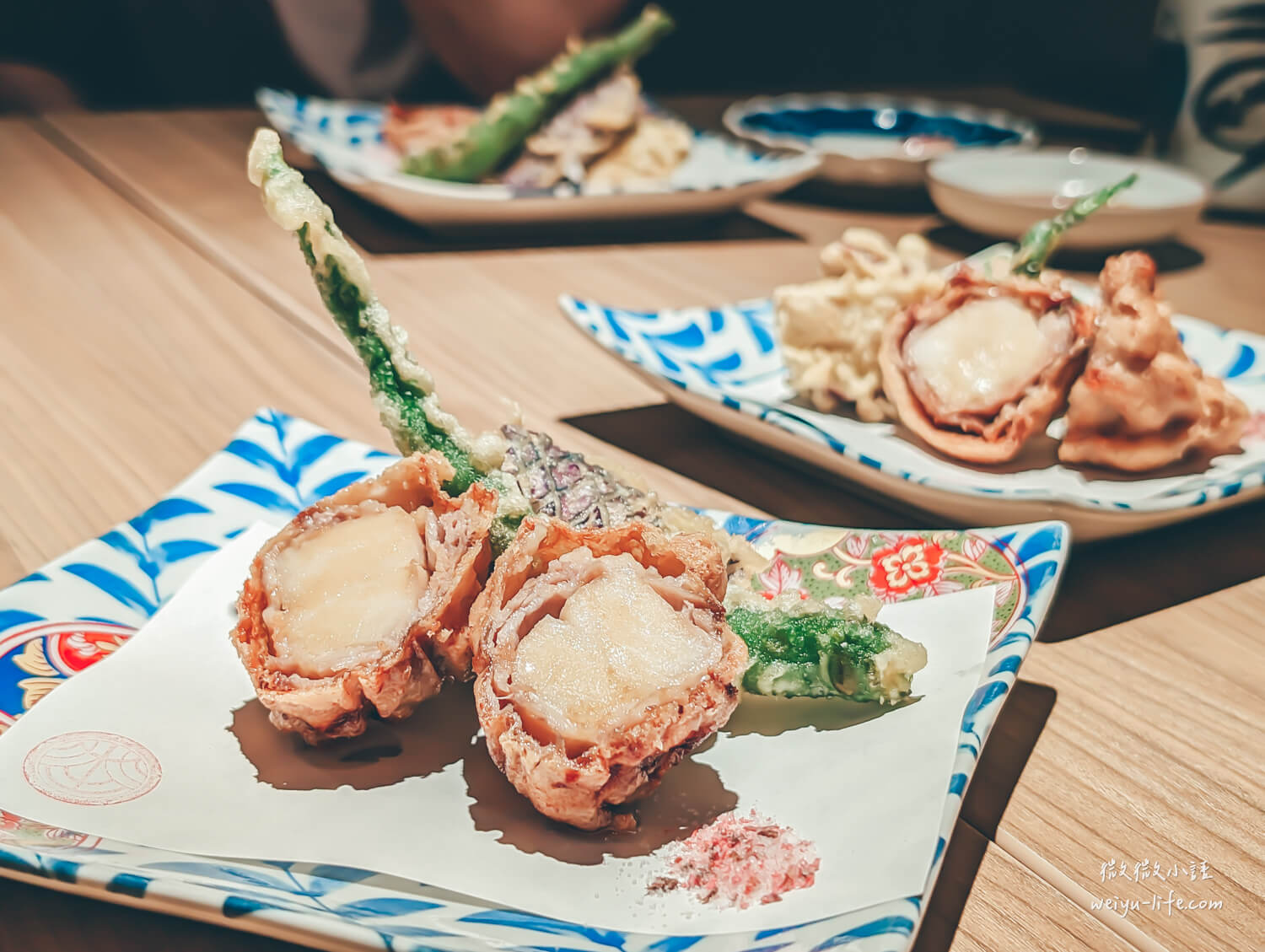 坐著做。日本料理 揚げ物