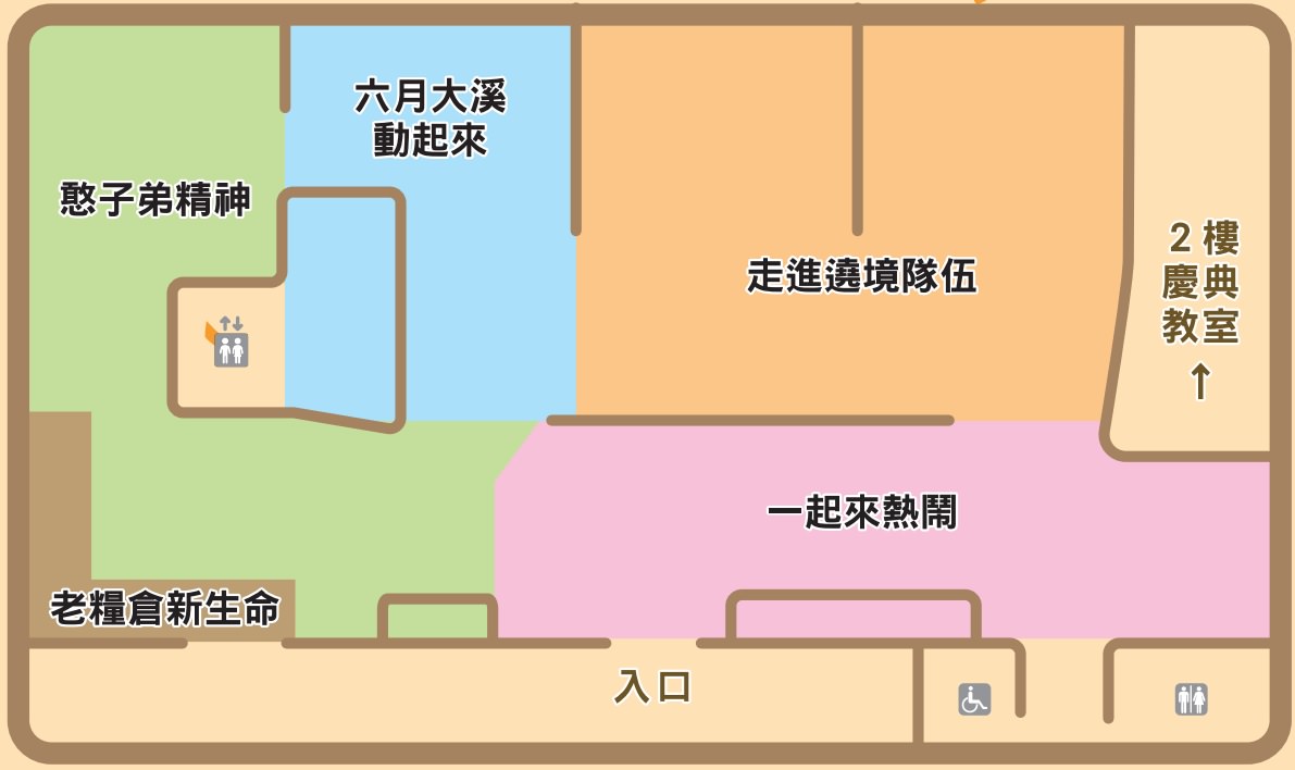 大溪木藝生態博物館六廿四故事館地圖