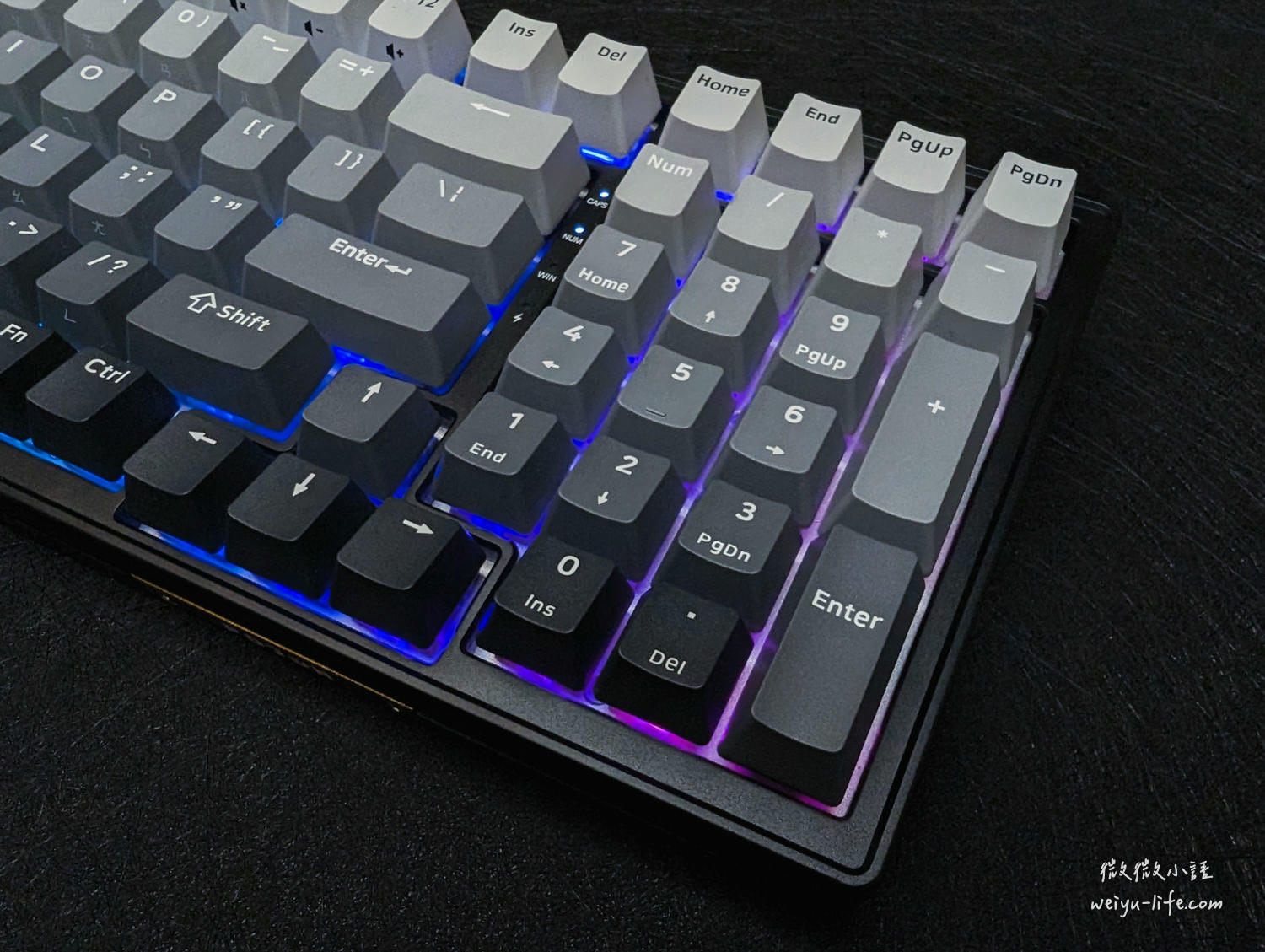 好物開箱|波軍 POJUN PK02 RGB PRO 淺霧黑機械式鍵盤.你的鍵盤夠特別嗎? - 第50張圖 波軍 POJUN PK02 PRO 機械式鍵盤淺霧黑燈光效果