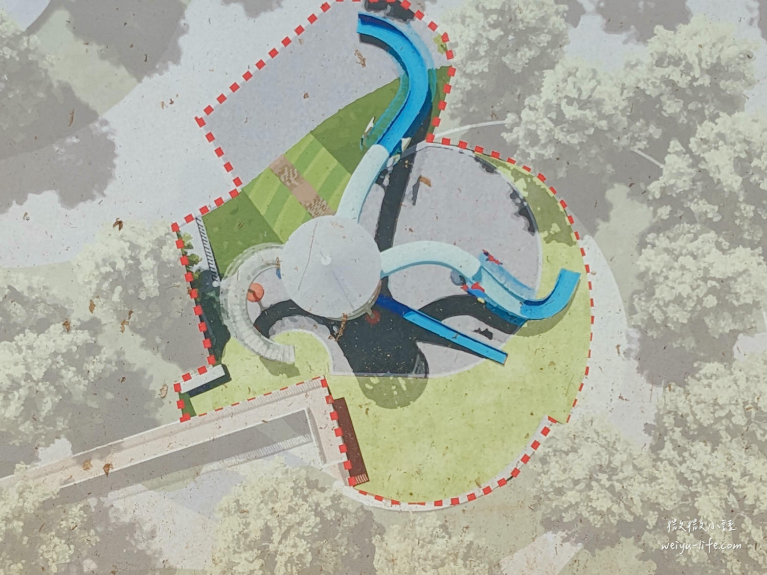 桃園觀音公園|水之丘主題公園。特色 3 層樓高的飼料桶溜滑梯好好玩! - 第3張圖 水之丘主題公園